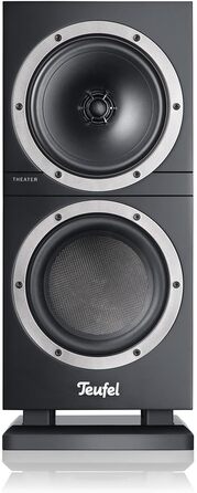 Поличкова акустика Teufel Theater 500S HiFi - 2-смугова, преміальний звук, фазоінвертор, чорний