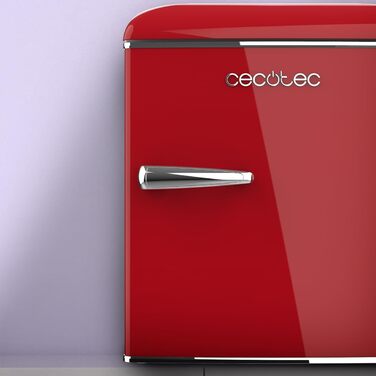 Міні-холодильник Cecotec Bolero CoolMarket TT Origin 45L червоний. Холодильник міні, з Icebox, LED-підсвічуванням, хромованою ручкою, відкривачем для пляшок, вінтажний стиль.