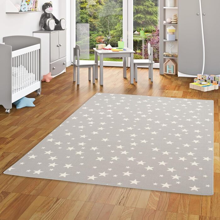 Дитячий ігровий килимок Snapstyle Stars Grey, 24 розміри (200x300 см)