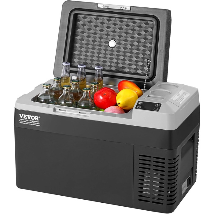 Автохолодильник VEVOR 25л портативний, 12V компресорний -20°C до +20°C для авто, кемпінгу, подорожей