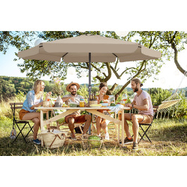 Parasol Maui Taupe Ø330см Захист від ультрафіолету 80+