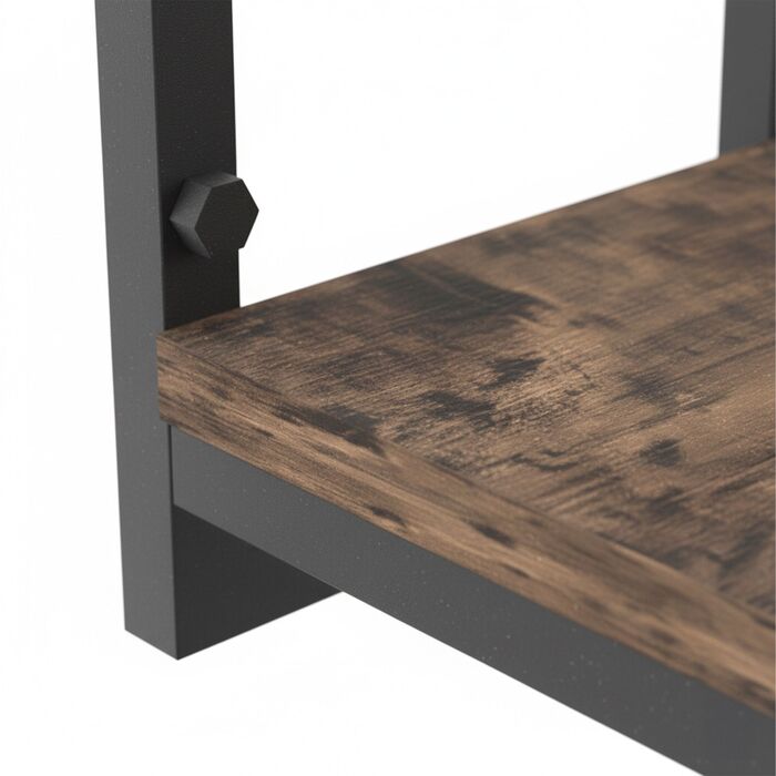 Поличка на стіну Relaxdays в індустріальному стилі