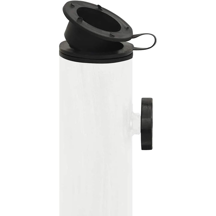 Підставка для парасольки від сонця, чавунна, біла 45x45x30 см - vidaXL