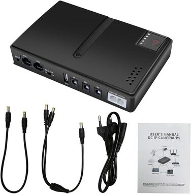 Mini UPS із захистом від перебоїв живлення, USB, 18 Вт, DC USV, батарея-резерв для камери, роутера, оптичного модему, 15 В, 24 В, POE, 5 В, 9 В, 12 В (EU-штекер)