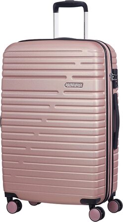 Валіза American Tourister Aero Racer Spinner 68, що розширюється, 75,5 л, Jet Black/Rose Pink