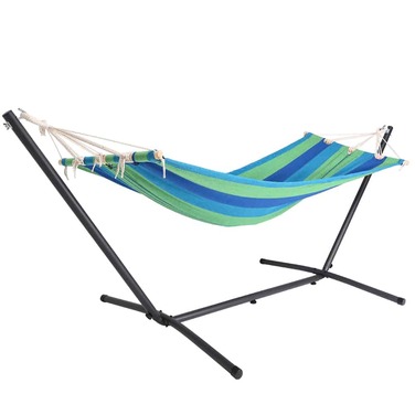 Гамак з металевим каркасом Green-Multicoloured 200 х 80см