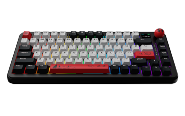 Бездротова механічна клавіатура Ajazz AK820 MAX Avocado Switch Black RGB (AK820MAX-AS-BG)