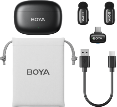 Бездротовий петличний мікрофон BOYA mini-14 Type-C Black