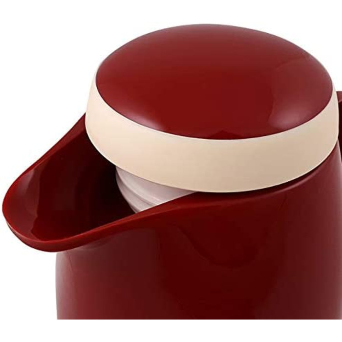 Термос Helios Wave, 1,5 л, пластик, білий, з кришкою-гвинтом, придатний для миття в посудомийній машині