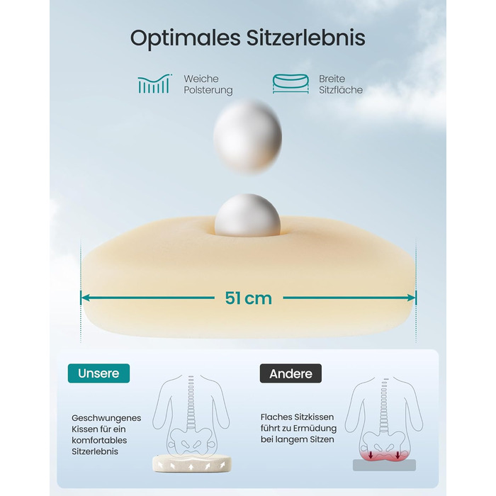 Офісний стілець SONGMICS ергономічний з підтримкою спини, обертовий, сітчастий, з підлокітниками, бежево-білий