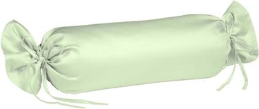 Наволочка з трикотажу fleuresse interlock Uni Colours пастельно-зелена 7059 (розмір 40 х 15 см валик)