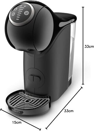 Кавомашина NESCAFÉ Dolce Gusto Krups Genio S PLUS KP3408, автоматична, для еспресо та капсул, чорна