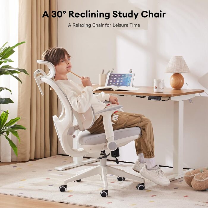 Крісло офісне MUSSO T30 ергономічне, регульоване, сітка, сіре