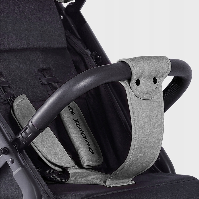 Дитячий прогулянковий візок TULANO Milan 35, сірий, легкий, складний, з москітною сіткою