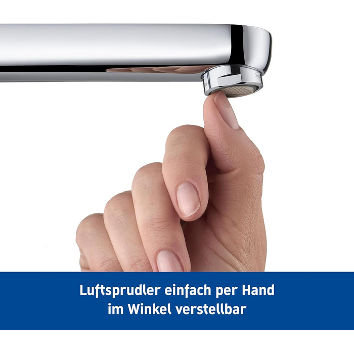 Змішувач для ванної кімнати Duravit B.1 з висувною вилкою, хром (з комплектом для зливу)