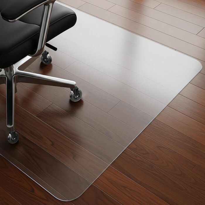 Захист для підлоги під офісний стілець COSYLAND 120x150 см - килимок від ковзання, прозорий, білий | Килимок для офісного крісла