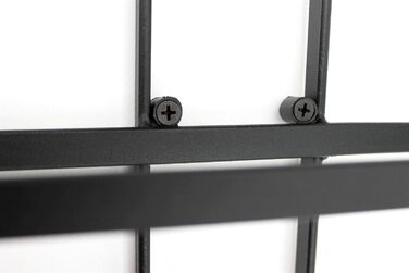 Стінний металевий стелаж для вина DanDiBo чорний, настінний, розширюваний, для 4 пляшок