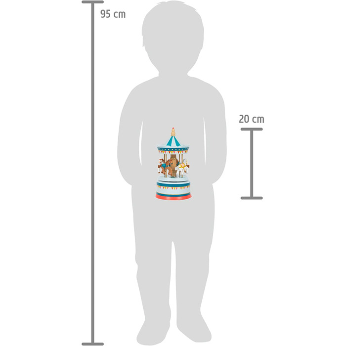 Маленька Музична скринька, дерев'яна карусель, цирк, прикраса для дитячої кімнати, з гарною музикою для засинання, 12321, більш
