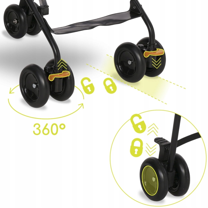 Дитячий візок-парасолька Lorelli VAYA, рожевий (вага 4,40 кг), складаний