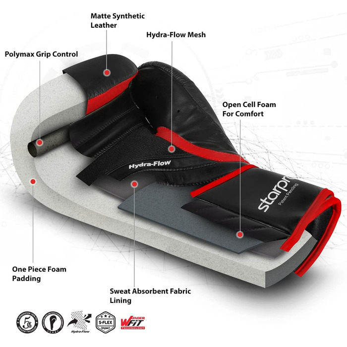 Боксерські рукавички Starpro / F55 для сильних ударів і швидкого нокауту / боксерські рукавички чоловічі, боксерські рукавички жіночі, боксерські рукавички чоловічі, спортивні, боксерські тренувальні, боксерські Рукавички, боксерські рукавички (12 унцій, 