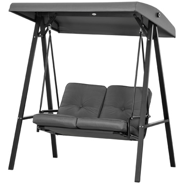 Подвійне садове крісло-гойдалка 