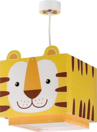 Дитячий стельовий світильник із зображенням тигра
