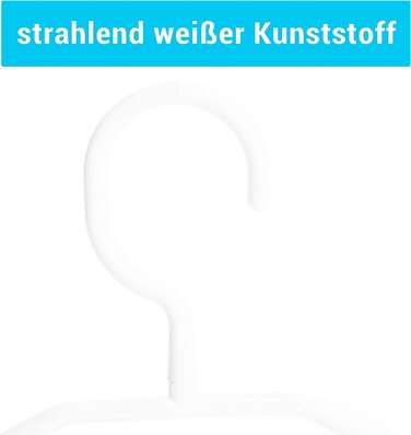 Класичні вішаки для одягу, 41 см, білі