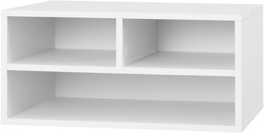 Стійка для принтера WOLTU з 3 ящиками, 47x22,5x40 см, білий колір, ASK15ws