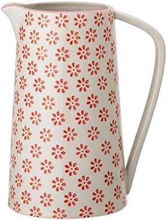 Кружка Bloomingville Susie Retro, керамічна, червона, 800 мл, 17 см висота