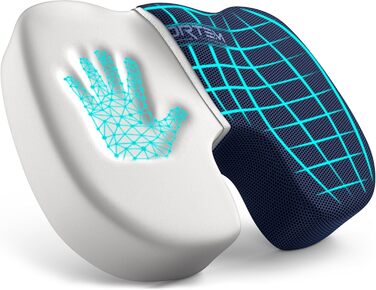 FORTEM Подушка для сидіння, м'яке крісло, подушка для офісного крісла, подушка для комп'ютерного крісла з піною з пам'яті, антиковзаюча подушка для сидіння для ігор, подушка для сидіння в автомобілі, подушка для комп'ютерного крісла, знімний чохол, велики