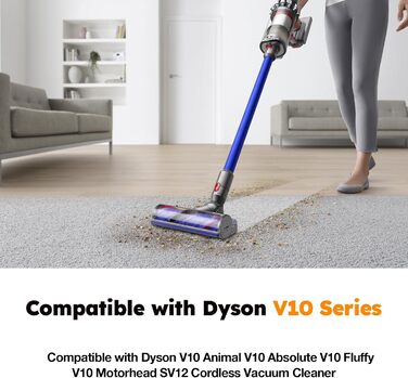 Змінна батарея 6000 мАг для Dyson V8 Absolute/Animal/Fluffy/Motorhead SV10