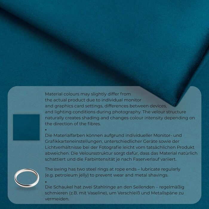 Дитяча гойдалка-крісло MAMOI® для дверей, дерев'яна гойдалка для малюків (Синій)