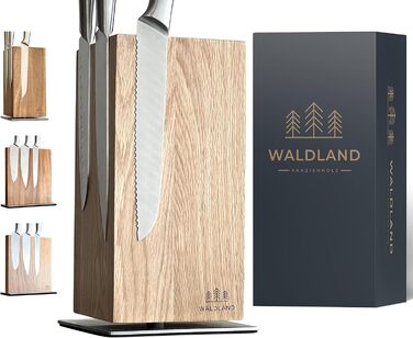 Магнітний ножовий блок WALDLAND Premium з деревини дуба (360) без ножа