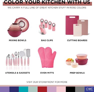 Набір кухонних мисок COOK WITH COLOR 12 шт. з кришкою, блакитно-зелений, глибокі миски для приготування їжі