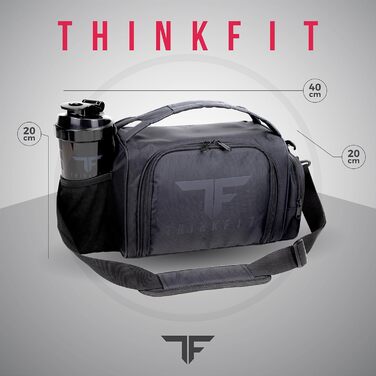 Ізольована ланчбокс з 6 контейнерами для приготування їжі – BPA-Free, багаторазові, підходять для мікрохвильової печі та морозильної камери – ланч-сумка з шейкером, органайзером для пігулок, плечовим ременем та охолоджувальними акумуляторами – термосумка 