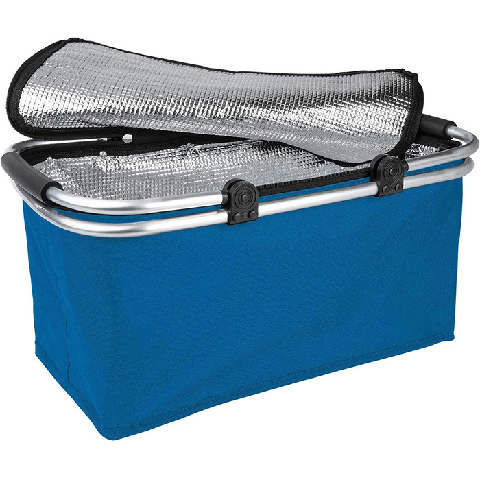 Складна кошик для покупок ONVAYA з функцією охолодження / / складна кошик з кришкою / ізольована кошик господарська сумка складна кошик складна Термальна кошик (темно-синій)