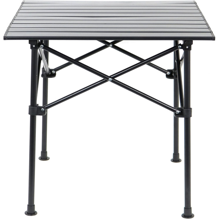 Кемпінговий стіл Розкладний стіл Садовий стіл з алюмінію складаний стіл, розкладний стіл, стіл для пікніка з навантаженням до 50 кг (антрацит, 57,5 x 59 x 57 см) 57,5 x 59 x 57 см Антрацит, 24