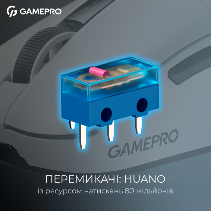 Бездротова ігрова миша GamePro Asgard Thor (GM023W) 1К  зарядна станція\ресивер