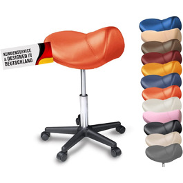 Стілець-сідло / крісло-сідло з штучними роликами для всіх статей-ергономічний-плавно регулюється по висоті-багато кольорів-поворот на 360