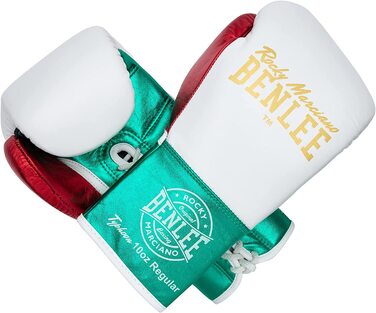 Боксерські рукавички Benlee зі шкіри Typhoon 10 унцій R білий / зелений / червоний