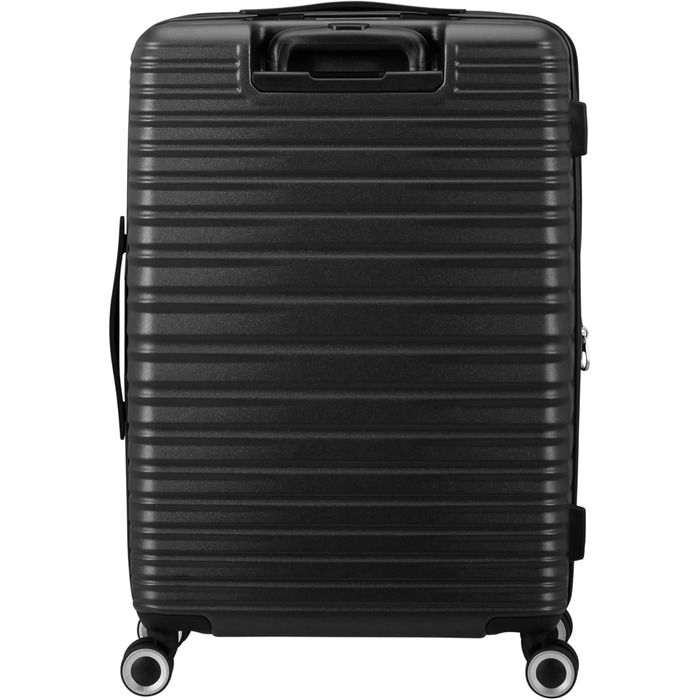 Набір валіз American Tourister Aerotech (3 шт.) – ручна, середня, велика, розширювана, з TSA-замком, блакитний (Metallic Navy) / чорний (Metallic Black)