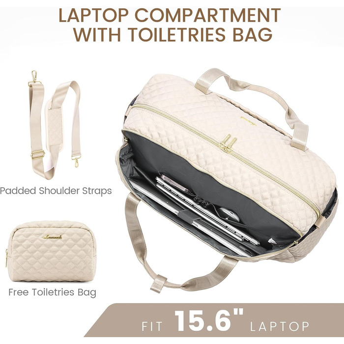 Спортивна сумка LOVEVOOK для жінок з відділенням для ноутбука, 35L - подорожі, спортзал, клініка