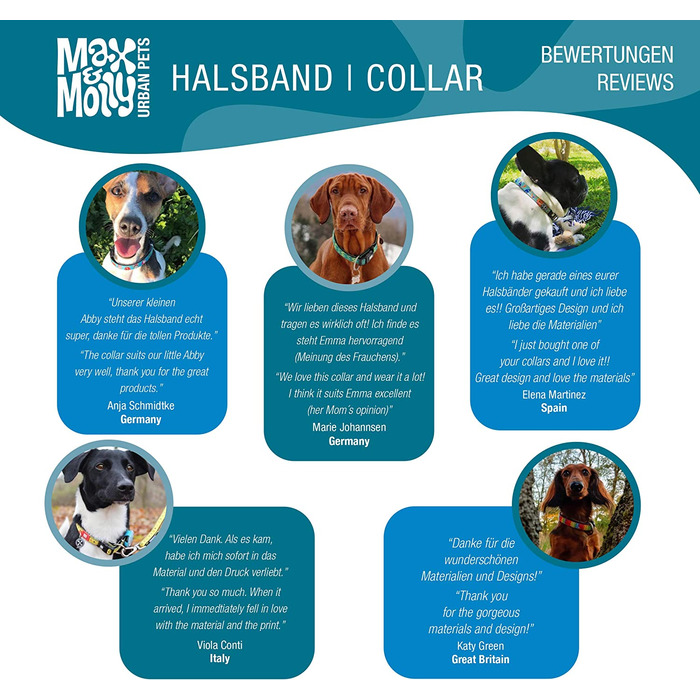 Нашийник Max & Molly Smart ID, захист від втрати для домашніх тварин (M)