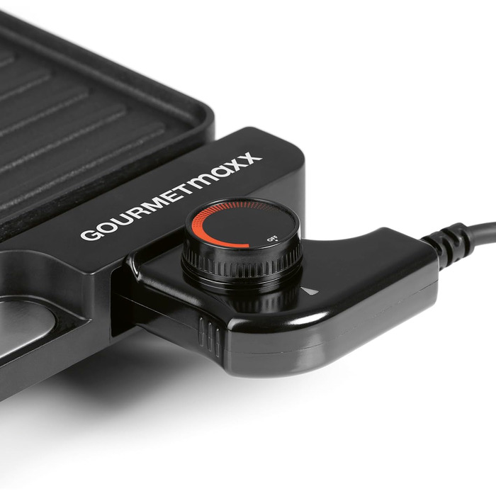 GOURMETmaxx Електричний настільний гриль | Бездимний гриль 2200W з 2 зонами | Антипригарне покриття, регулювання температури