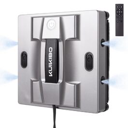 Робот для миття вікон K2 з функцією розпилення, 6000Pa, тихий, для рамових та безрамових вікон, з 4 запасними серветками