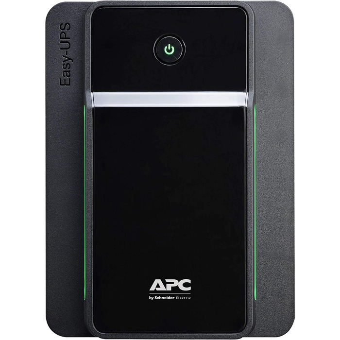 ДБЖ APC by Schneider Electric Easy UPS - BVX700LI-GR - джерело безперебійного живлення 700 ВА з виходами Schuko, запобіжник акумулятора та захист від перенапруг, резервний акумулятор зі стабілізатором, світлодіодні індикатори (1600 ВА / 900 Вт, виходи DIN