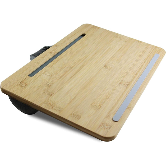 Підставка для ноутбука PEPE Mobility з подушкою, підставка для колін, бамбукова підставка для ноутбука та планшета, до 17 дюймів