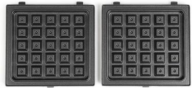 Міні-тости та вафельниці Знімні литі алюмінієві панелі з антипригарним покриттям 600 Вт, 231