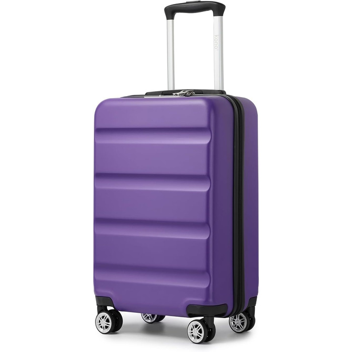 KONO Валіза-Тролей Ручна Оплата, 55x35x22 см, з TSA-замком, фіолетовий
