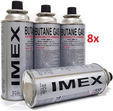 Набір газової плитки IMEX Camping Gaskoher з кейсом та 8 газових картриджів JY-500A